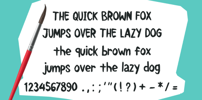 Easy Brush Font Poster 4
