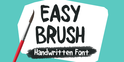 Easy Brush Font Poster 1