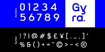 Gyra Font Poster 4