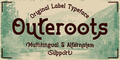Outeroots Font Poster 1
