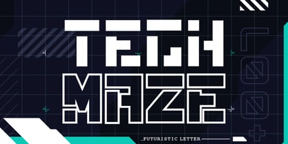 Techmaze Font Poster 1