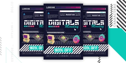 Techmaze Font Poster 3