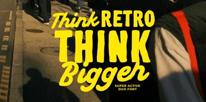 Super Active Font Poster 2
