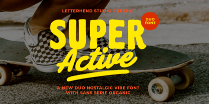 Super Active Font Poster 1