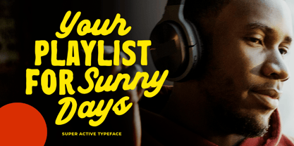 Super Active Font Poster 4
