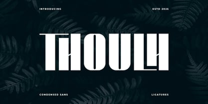 Thoulh Font Poster 1