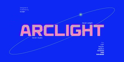 Arclight Font Poster 1
