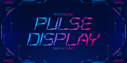 Pulse Display Font Poster 1