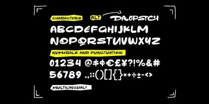 MC Dopa Stich Font Poster 6