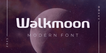 Walkmoon Font Poster 1