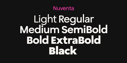 Nuventa Font Poster 3