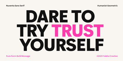 Nuventa Font Poster 2