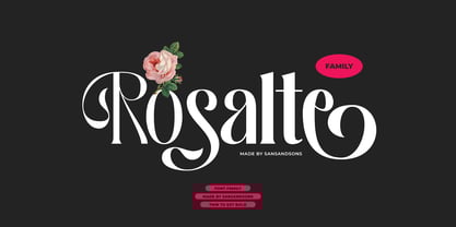 Rosalte Font Poster 1