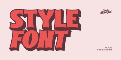 Moldie Font Poster 2