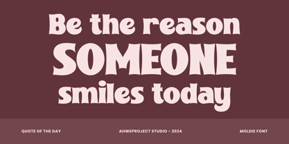 Moldie Font Poster 8