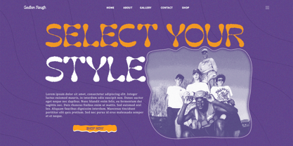 Gadion Rough Font Poster 3