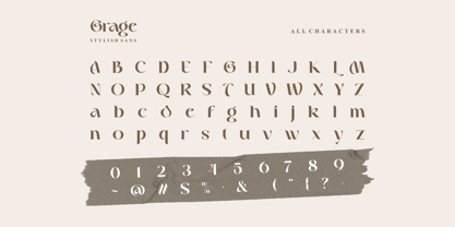 Grage Font Poster 10
