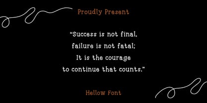 Hellow Font Poster 5