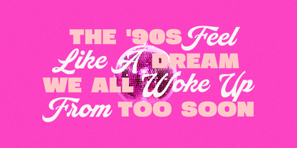 Nineties Party Club Font Poster 3