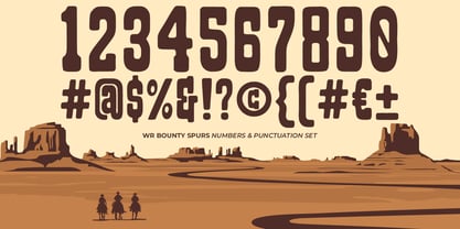 WR Bounty Spurs Font Poster 5