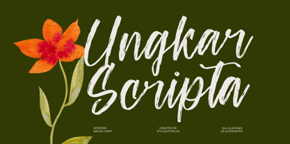 Ungkar Scripta Font Poster 1