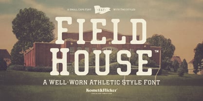 Field House Font Poster 1
