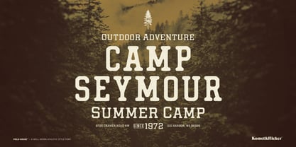 Field House Font Poster 10