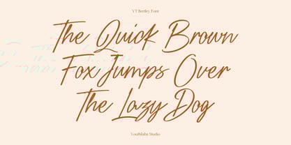 YT Bertley Font Poster 7