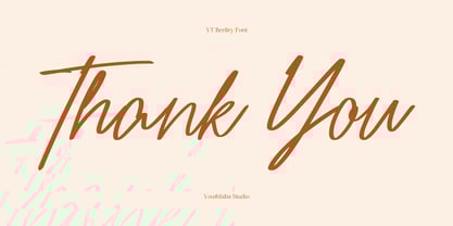 YT Bertley Font Poster 15