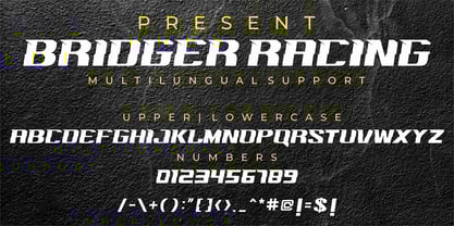 Bridger Font Poster 3