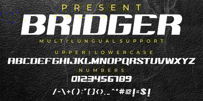 Bridger Font Poster 1