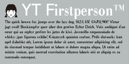 YT Firstperson Font Poster 1