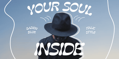 Gadion Blur Font Poster 2