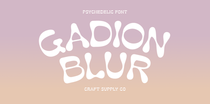 Gadion Blur Font Poster 1