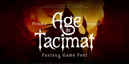 Age Of Tacimat Font Poster 1