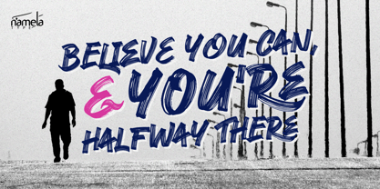 Ocean Brush Font Poster 6