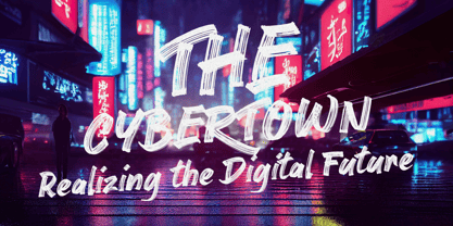 Ocean Brush Font Poster 9