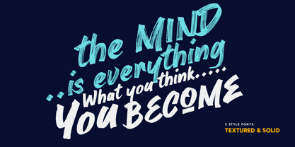 Ocean Brush Font Poster 2