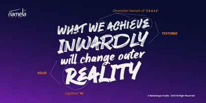 Ocean Brush Font Poster 8