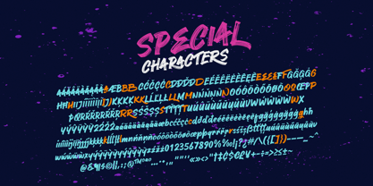 Ocean Brush Font Poster 4