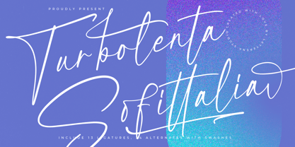 Turbolenta Sofittalia Font Poster 1