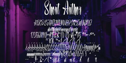 Shout Author Font Poster 11