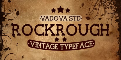 Rockrough Font Poster 1