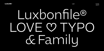 Luxbonfile Font Poster 5