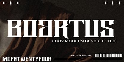 Boartus Font Poster 1