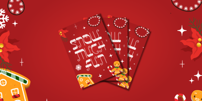 Glitch Sleigh Font Poster 3