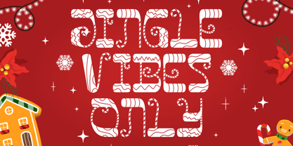 Glitch Sleigh Font Poster 2