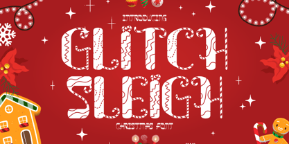 Glitch Sleigh Font Poster 1