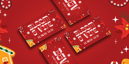 Glitch Sleigh Font Poster 4