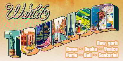 City Landmark Font Poster 2